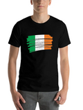 Irish Grunge Flag Design Lightweight Cotton T-Shirt – Daily Comfort Graphic Shirt