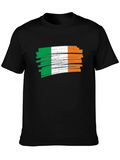 Irish Grunge Flag Design Lightweight Cotton T-Shirt – Daily Comfort Graphic Shirt