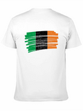 Irish Grunge Flag Design Lightweight Cotton T-Shirt – Daily Comfort Graphic Shirt