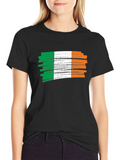 Irish Grunge Flag Design Lightweight Cotton T-Shirt – Daily Comfort Graphic Shirt