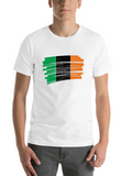 Irish Grunge Flag Design Lightweight Cotton T-Shirt – Daily Comfort Graphic Shirt