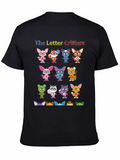 Letter Critters Characters 2024 Lightweight Cotton T-Shirt – Daily Comfort Graphic Shirt