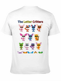 Letter Critters Characters 2024 Lightweight Cotton T-Shirt – Daily Comfort Graphic Shirt