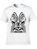 Maori Tribal Tattoo Mask 5 Ethnic Mask Relaxed Everyday Tee – Lightweight And Durable Cotton