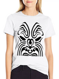 Maori Tribal Tattoo Mask 5 Ethnic Mask Relaxed Everyday Tee – Lightweight And Durable Cotton