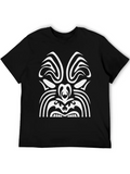 Maori Tribal Tattoo Mask 5 Ethnic Mask Relaxed Everyday Tee – Lightweight And Durable Cotton