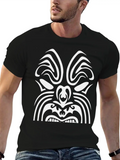 Maori Tribal Tattoo Mask 5 Ethnic Mask Relaxed Everyday Tee – Lightweight And Durable Cotton