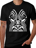 Maori Tribal Tattoo Mask 5 Ethnic Mask Relaxed Everyday Tee – Lightweight And Durable Cotton