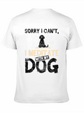 Meditate With Dog Casual Graphic T-Shirt – Simple And Comfortable Daily Wear