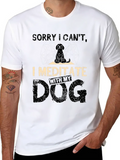 Meditate With Dog Casual Graphic T-Shirt – Simple And Comfortable Daily Wear