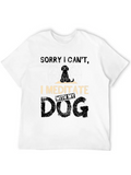 Meditate With Dog Casual Graphic T-Shirt – Simple And Comfortable Daily Wear