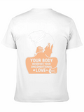 Mental Health Deserves Your Unconditional Love Casual Graphic T-Shirt – Simple And Comfortable Daily Wear