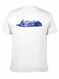 Mountains, Mountain Lightweight Cotton T-Shirt – Daily Comfort Graphic Shirt