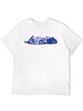 Mountains, Mountain Lightweight Cotton T-Shirt – Daily Comfort Graphic Shirt