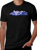 Mountains, Mountain Lightweight Cotton T-Shirt – Daily Comfort Graphic Shirt