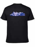 Mountains, Mountain Lightweight Cotton T-Shirt – Daily Comfort Graphic Shirt