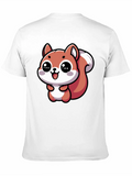 Nutty The Happy Kawaii Squirrel - 2 Lightweight Cotton T-Shirt – Daily Comfort Graphic Shirt
