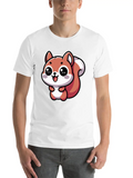 Nutty The Happy Kawaii Squirrel - 2 Lightweight Cotton T-Shirt – Daily Comfort Graphic Shirt