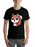 Nutty The Happy Kawaii Squirrel - 2 Lightweight Cotton T-Shirt – Daily Comfort Graphic Shirt