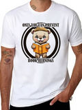 Only You Can Prevent Book Burnings Sparky Lightweight Cotton T-Shirt – Daily Comfort Graphic Shirt