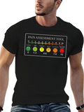 Pain Scale Casual Graphic T-Shirt – Simple And Comfortable Daily Wear