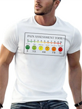 Pain Scale Casual Graphic T-Shirt – Simple And Comfortable Daily Wear