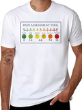 Pain Scale Casual Graphic T-Shirt – Simple And Comfortable Daily Wear