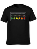 Pain Scale Casual Graphic T-Shirt – Simple And Comfortable Daily Wear