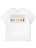 Pain Scale Casual Graphic T-Shirt – Simple And Comfortable Daily Wear