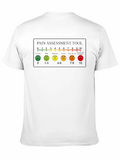 Pain Scale Casual Graphic T-Shirt – Simple And Comfortable Daily Wear