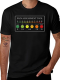 Pain Scale Casual Graphic T-Shirt – Simple And Comfortable Daily Wear