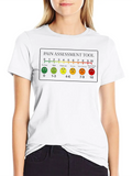 Pain Scale Casual Graphic T-Shirt – Simple And Comfortable Daily Wear