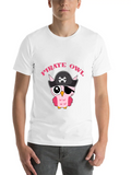 Pirate Owl - Night Owl Lightweight Cotton T-Shirt – Daily Comfort Graphic Shirt