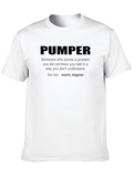 Pumper Description Casual Graphic T-Shirt – Simple And Comfortable Daily Wear