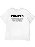 Pumper Description Casual Graphic T-Shirt – Simple And Comfortable Daily Wear