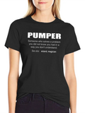 Pumper Description Casual Graphic T-Shirt – Simple And Comfortable Daily Wear
