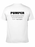 Pumper Description Casual Graphic T-Shirt – Simple And Comfortable Daily Wear