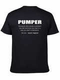 Pumper Description Casual Graphic T-Shirt – Simple And Comfortable Daily Wear