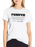 Pumper Description Casual Graphic T-Shirt – Simple And Comfortable Daily Wear
