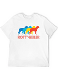 Rottweiler Pop Art Casual Graphic T-Shirt – Simple And Comfortable Daily Wear