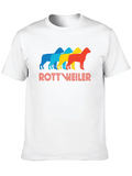 Rottweiler Pop Art Casual Graphic T-Shirt – Simple And Comfortable Daily Wear