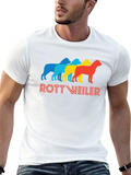 Rottweiler Pop Art Casual Graphic T-Shirt – Simple And Comfortable Daily Wear