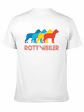 Rottweiler Pop Art Casual Graphic T-Shirt – Simple And Comfortable Daily Wear