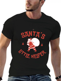 Santa's Little Helper Relaxed Everyday Tee – Lightweight And Durable Cotton