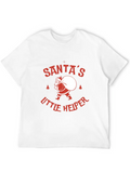 Santa's Little Helper Relaxed Everyday Tee – Lightweight And Durable Cotton