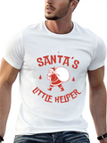 Santa's Little Helper Relaxed Everyday Tee – Lightweight And Durable Cotton