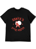 Santa's Little Helper Relaxed Everyday Tee – Lightweight And Durable Cotton
