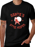 Santa's Little Helper Relaxed Everyday Tee – Lightweight And Durable Cotton