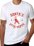 Santa's Little Helper Relaxed Everyday Tee – Lightweight And Durable Cotton
