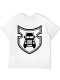 Shield Truck Truck Lorries Truck Driver Driving Ca Casual Graphic T-Shirt – Simple And Comfortable Daily Wear